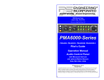 PS Engineering PMA6000M Operating instructions