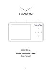 Canyon CNR-MPV4A User manual