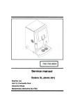 BRAVILOR BONAMAT Bolero 10 Service manual