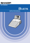 Sharp ER-01PU Instruction manual