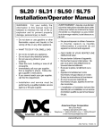 RedFuel SL31 Installation manual