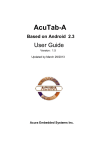 Acura Embedded AcuTab-M User guide
