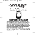 AccuLine 40-6600 Instruction manual
