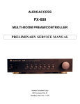 Audioaccess PX-600 Service manual