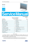 AOC NC AG191A Service manual