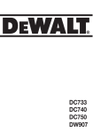 DeWalt DC733 Technical data