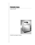 Printronix P4280 Setup guide
