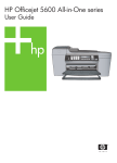 HP Officejet 5610 User guide