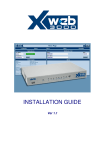 dixell XWEB 3000 Installation guide