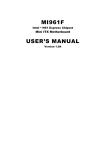 American Megatrends MI961F User`s manual