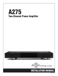 ATON A275 Installation manual
