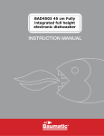Baumatic BDW60W User manual