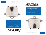 Aroma ARC-737-1G Instruction manual