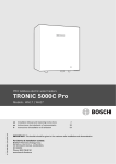 Bosch TRONIC 5000C Pro Installation manual