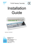 BBV Tx1000 Installation guide