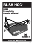 Bush Hog 965H Operator`s manual