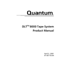 Quantum DLT 8000 Product manual