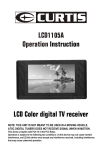 Curtis LCD1105A Instruction manual