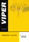 Viper 4704 Instruction manual