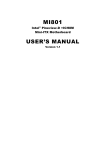American Megatrends MI801 User`s manual