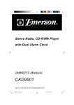 Emerson CKD9908 Owner`s manual