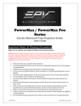 Elite Screens PowerMax Series User`s guide