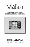 Elan VIA 4.0 Installation manual