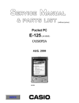 Casio E-115 - Cassiopeia Color Pocket PC Specifications