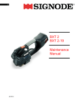 Signode BXT2 Operating instructions