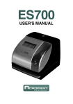 Acroprint ES700 User`s manual