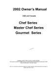 Cal Flame Gourmet Series Owner`s manual