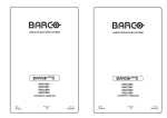 Barco R9827880 Owner`s manual