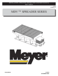 Meyer MDV Series Instruction manual