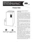 Carrier Condensing gas furnace Product data