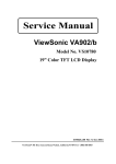 ViewSonic VA902 Service manual