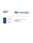 Cypress Chameleon CTM-15X Specifications
