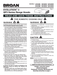 Broan QP330SS Operating instructions