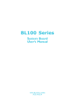 DFI BL100 Series User`s manual