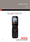 AEG Voxtel D100 User guide