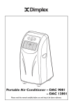 Dimplex DAC 12001 Specifications