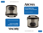 Aroma ARC-996SB Instruction manual