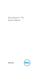 Dell Latitude 10 - ST2 Owner`s manual