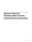 Reverse Osmosis E35TFC-2SF Service manual