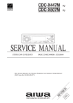 Aiwa CDC-X447M Service manual