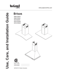 Zephyr BVE-E30AS Installation guide