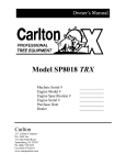 Carlton SP8018 TRX Specifications