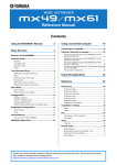 Yamaha MX49 Owner`s manual