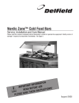 Delfield 6125XLR-S Installation manual