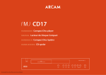 Arcam FMJ CD17 Operating instructions