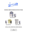 Excalibur Water Systems EWR 5075 Service manual